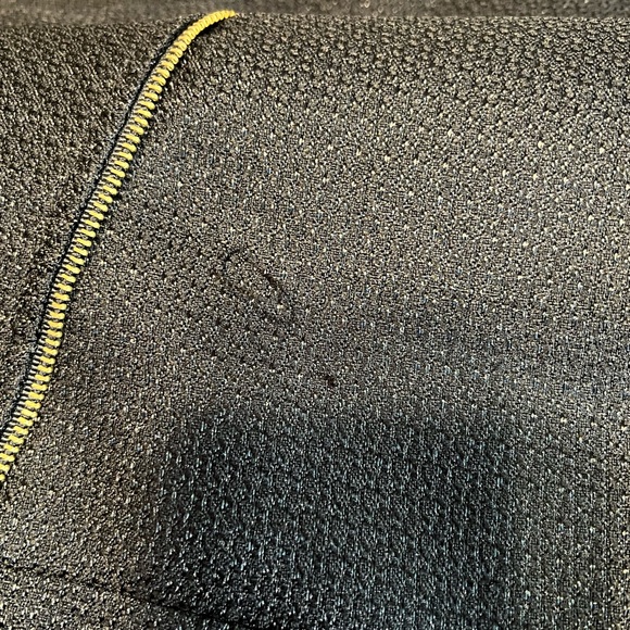 Black womens plus blazer Macy’s no label gold zipper size 22W shimmery - Picture 6 of 10